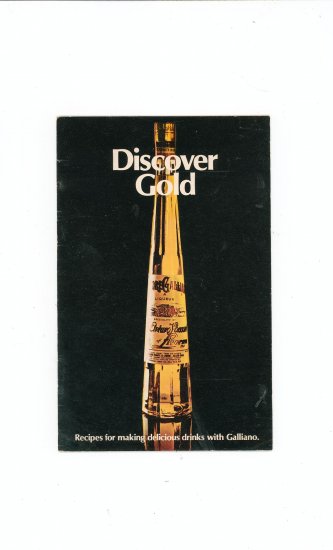 Discover Gold Recipe / Cookbook Drinks With Galliano