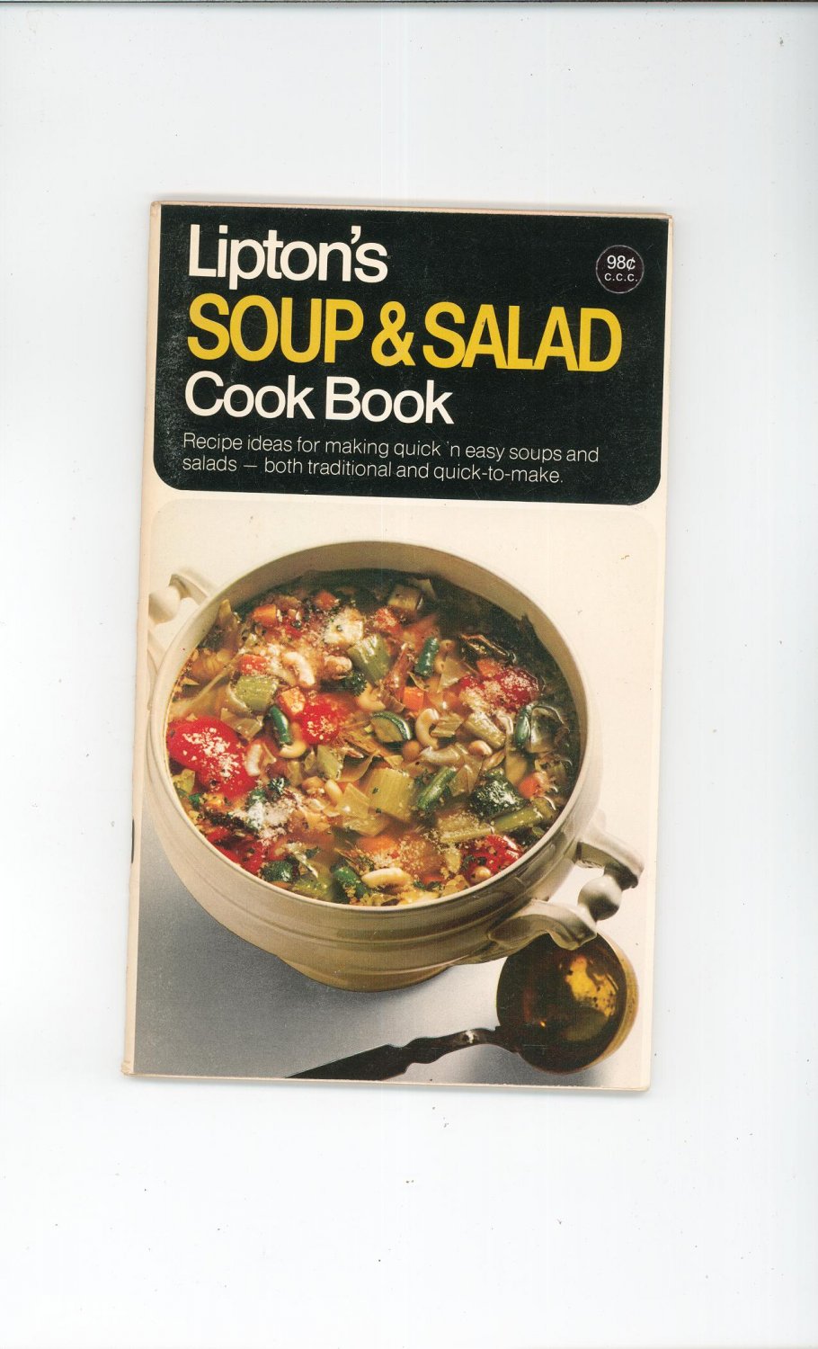 Vintage Lipton's Soup & Salad Cook Book Cookbook 1970