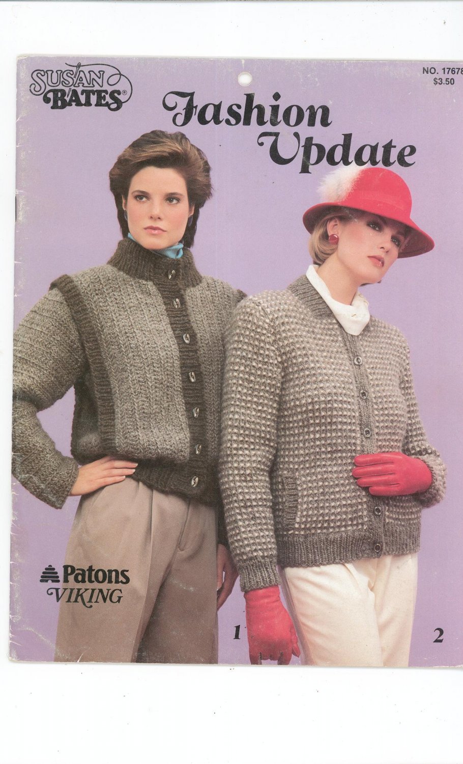 Susan Bates Fashion Update No. 17678 1984 Patons Viking
