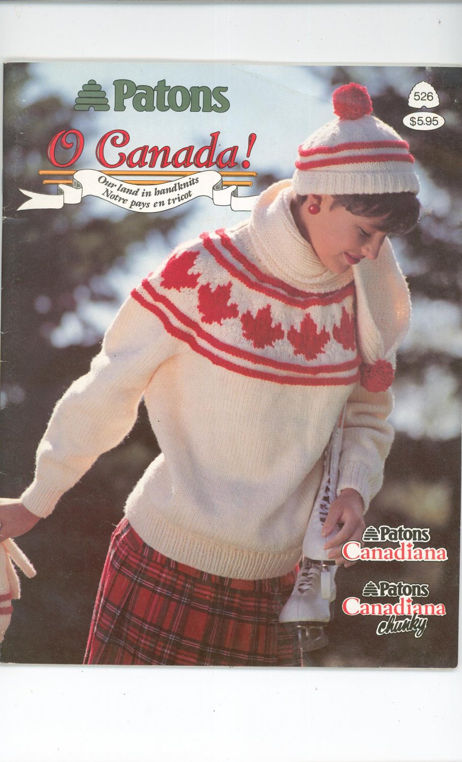 Patons O Canada Our Land In Bandknits Number 526 Knitting 1989