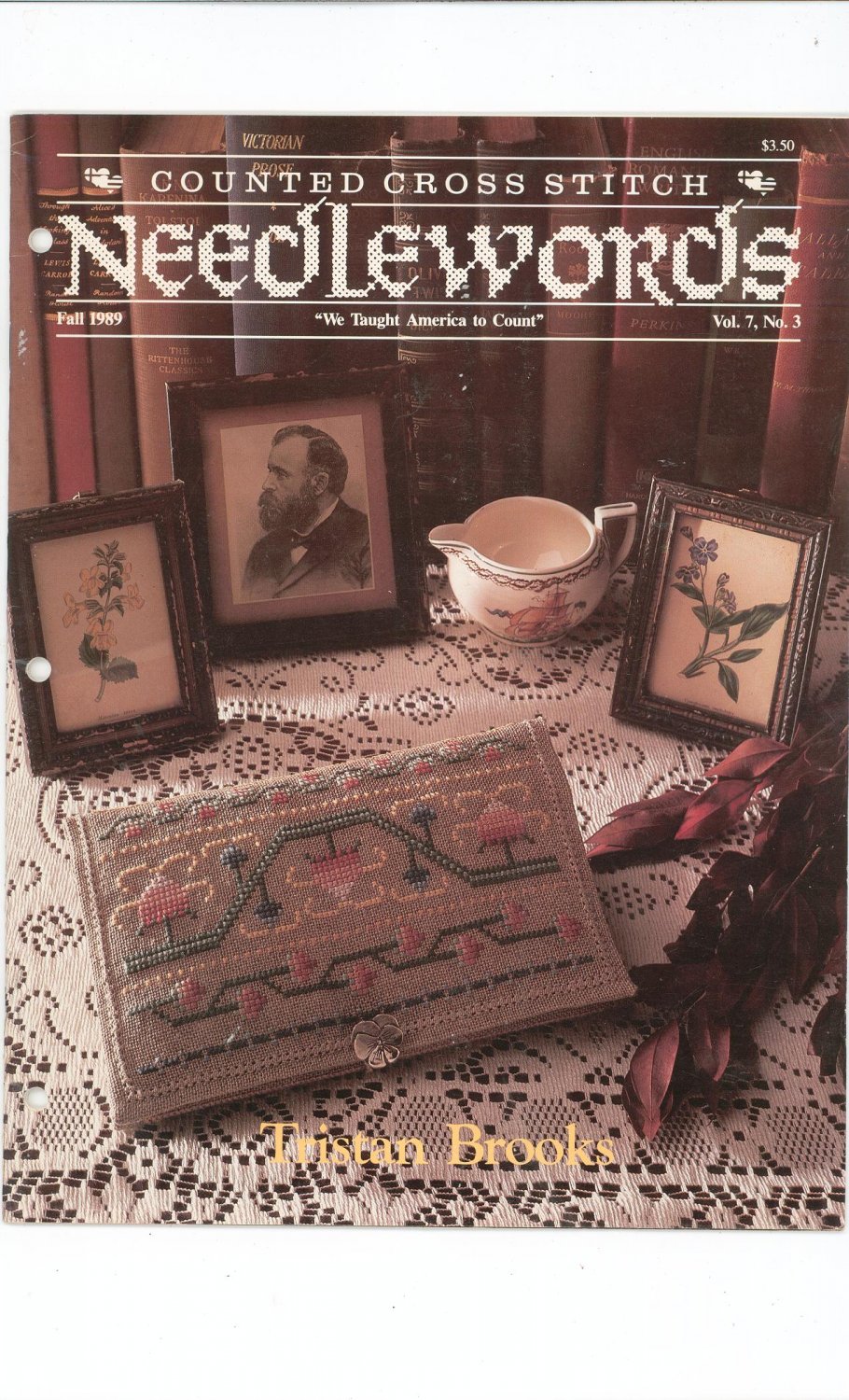 Needlewords Counted Cross Stitch Fall 1989 Vol. 7 No. 3 Tristan Books