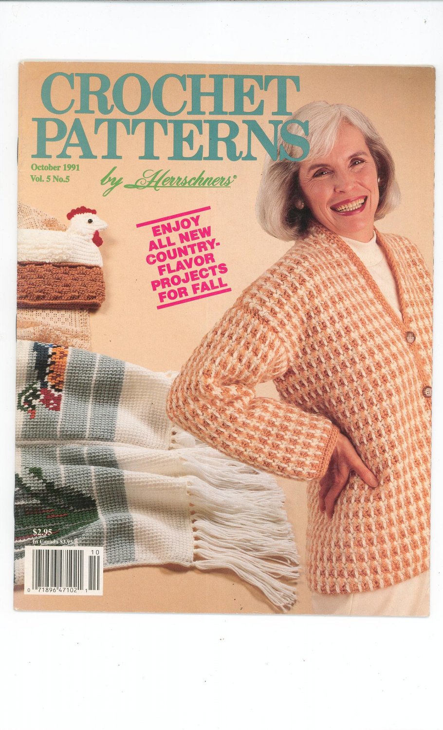Crochet Patterns by Herrschners October 1991 Vol. 5 No. 5