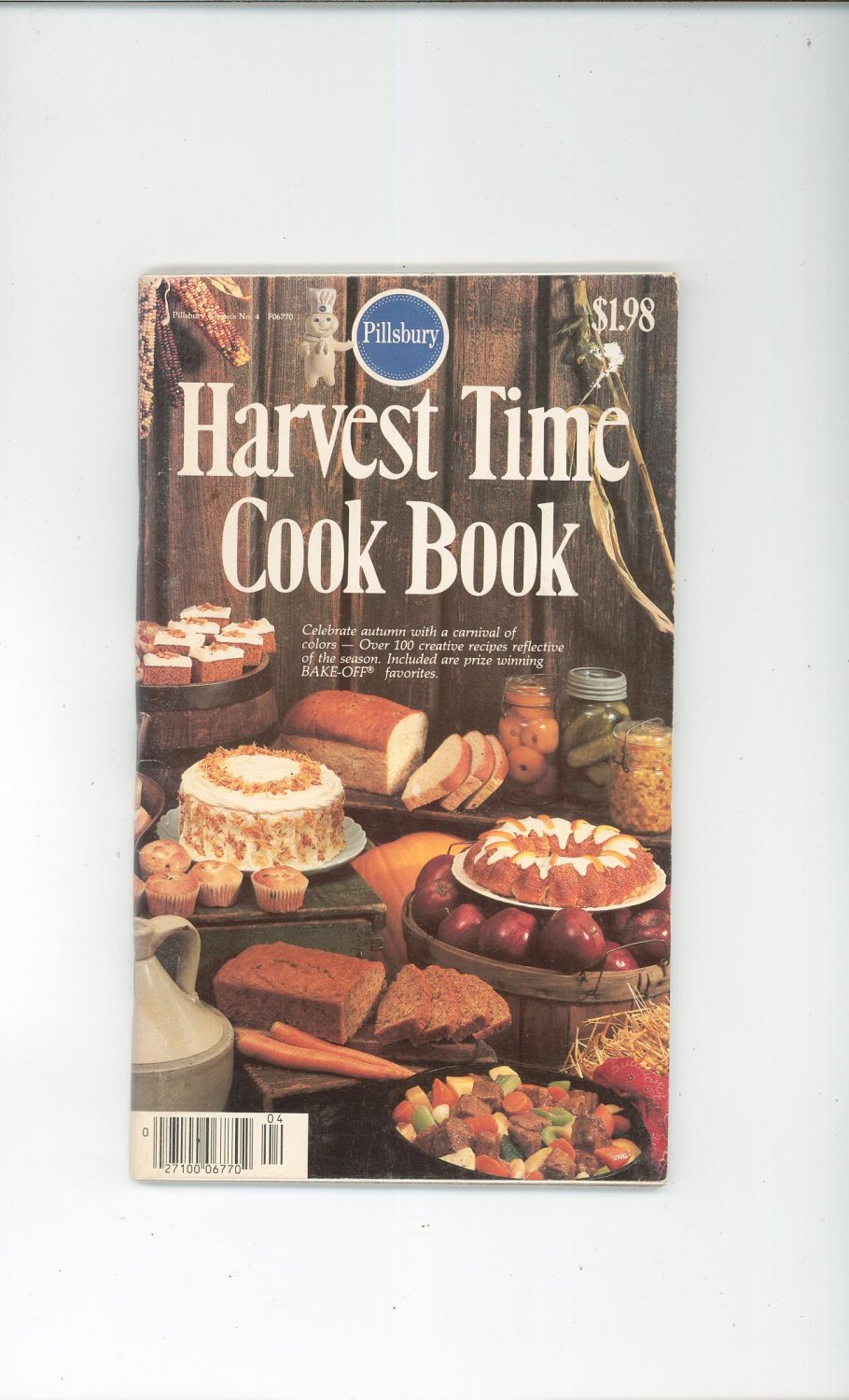 Pillsbury Harvest Time Cook Book Cookbook Classic No. 4 1980