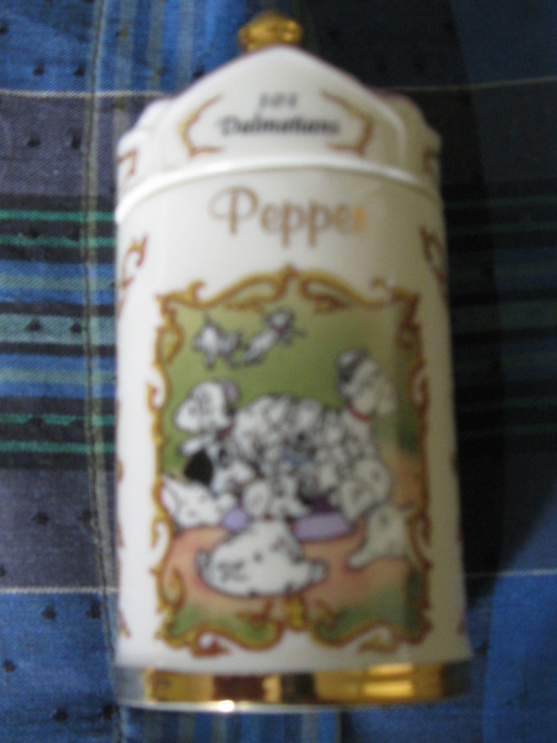 Awesome Disney 101 Dalmations Pepper Spice Jar Lenox 1995 Collection
