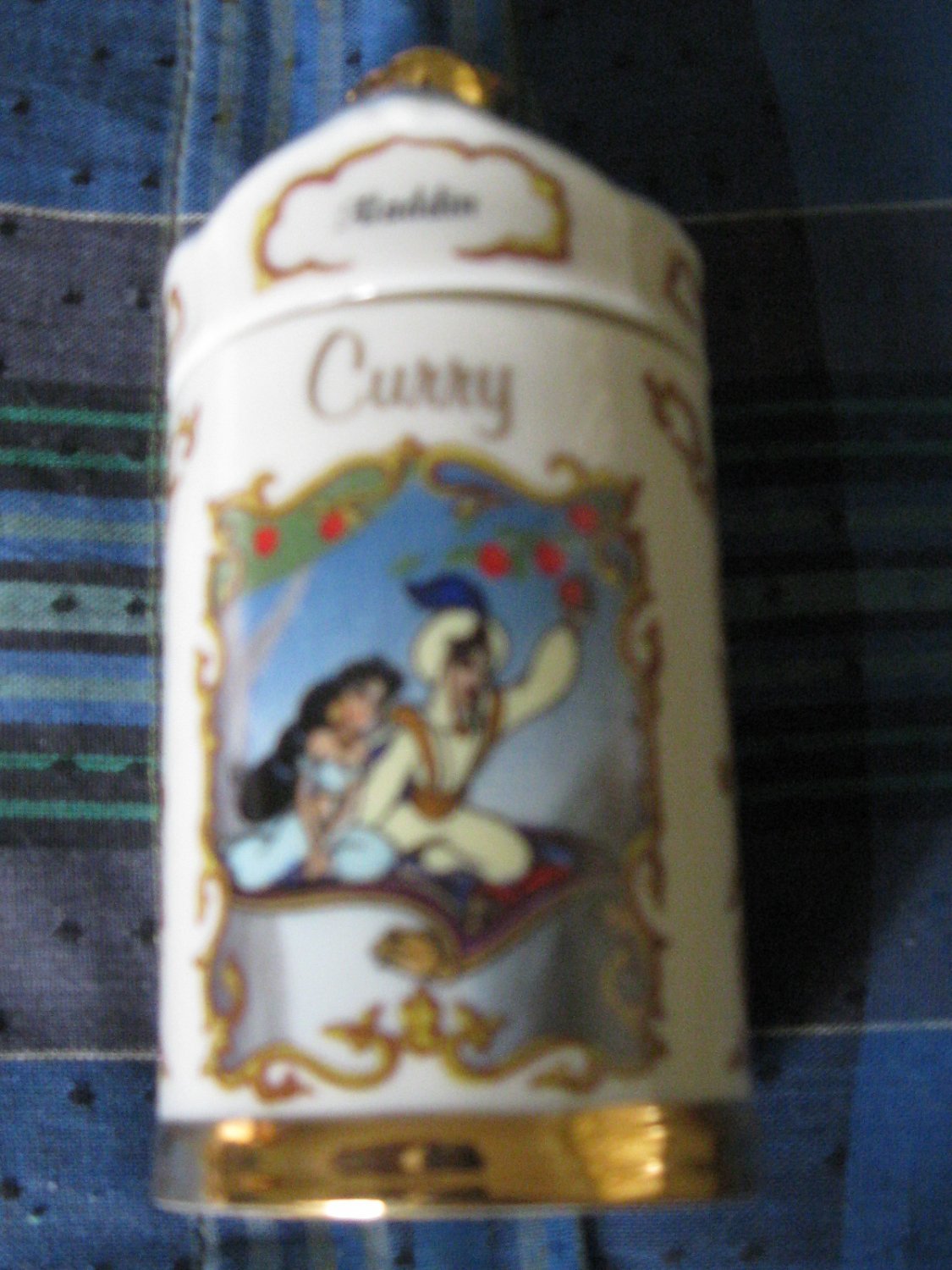 Awesome Disney Aladdin Curry Spice Jar Lenox 1995 Collection