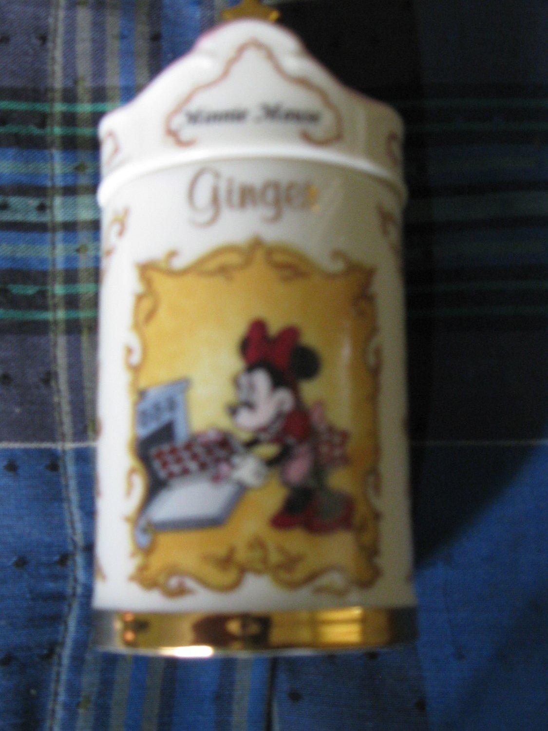 Awesome Disney Minnie Mouse Ginger Spice Jar Lenox 1995 Collection