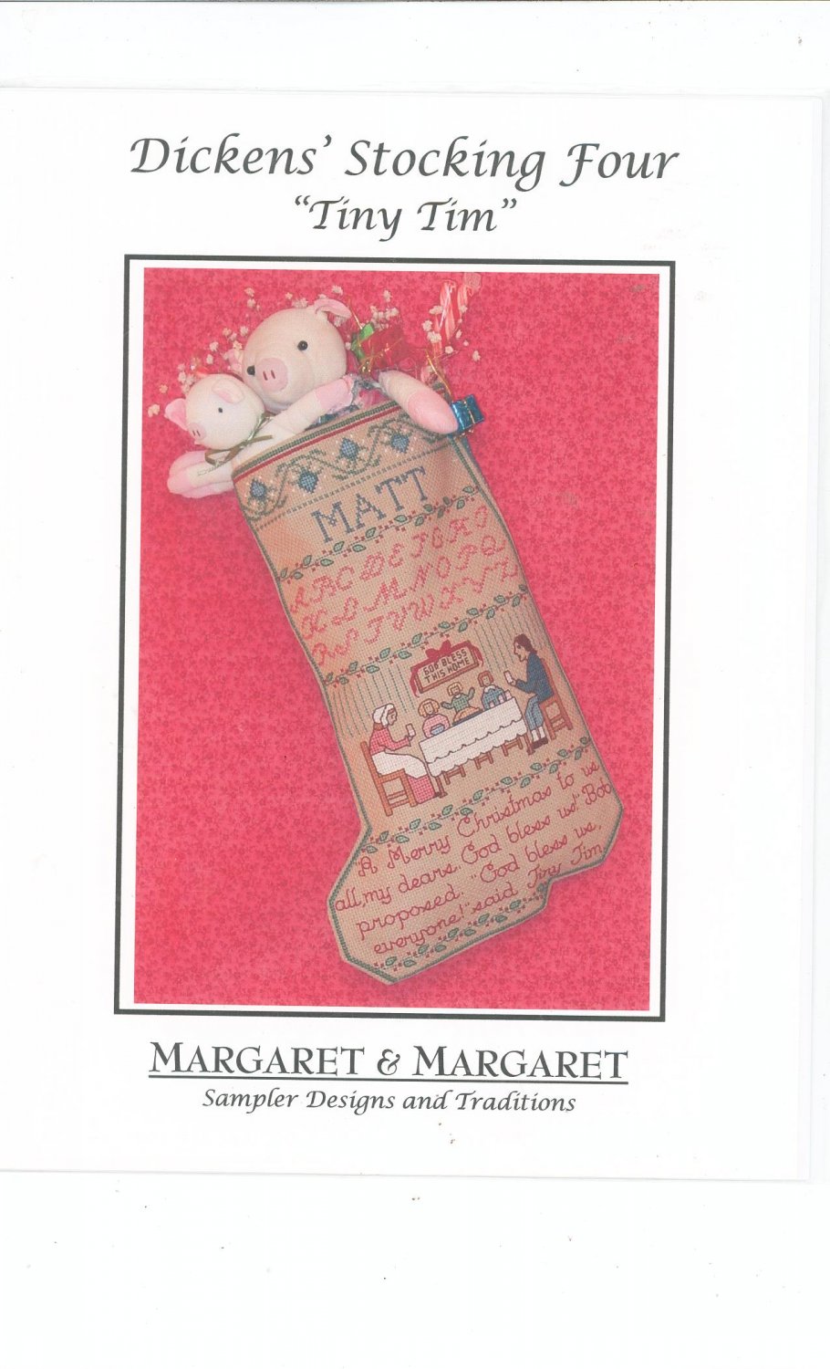Dickens Stocking Four Tiny Tim by Margaretr & Margaret Sampler Designs & Traditions Cross Stitch