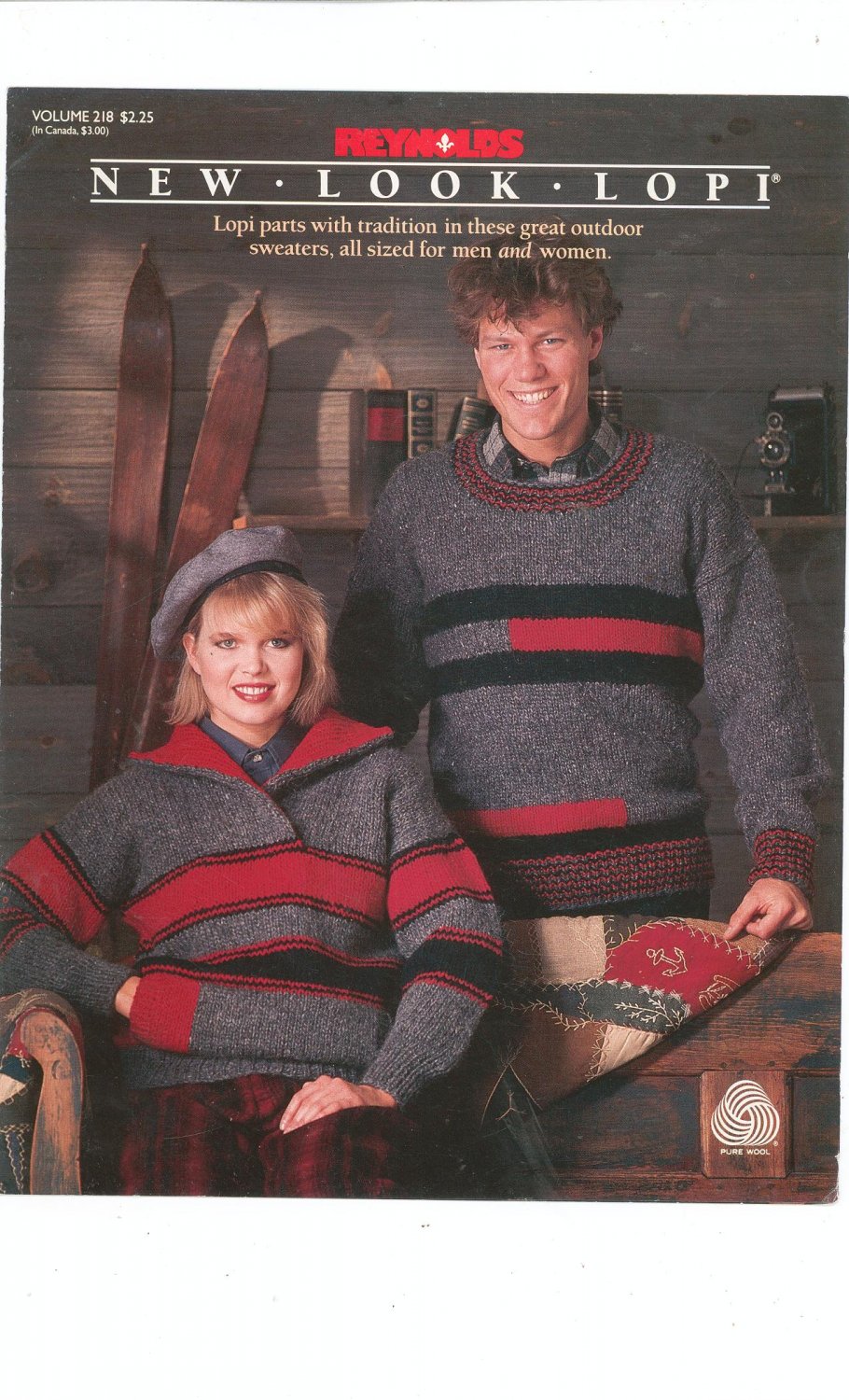 Reynolds New Look Lopi Volume 218 Sweaters Men & Women Knitting