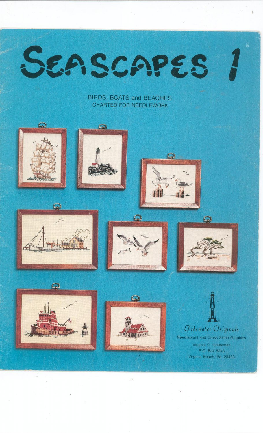 Seascapes 1 Birds Boats And Beaches Charted For Needlework Tidewater Originals Virginia Creekman