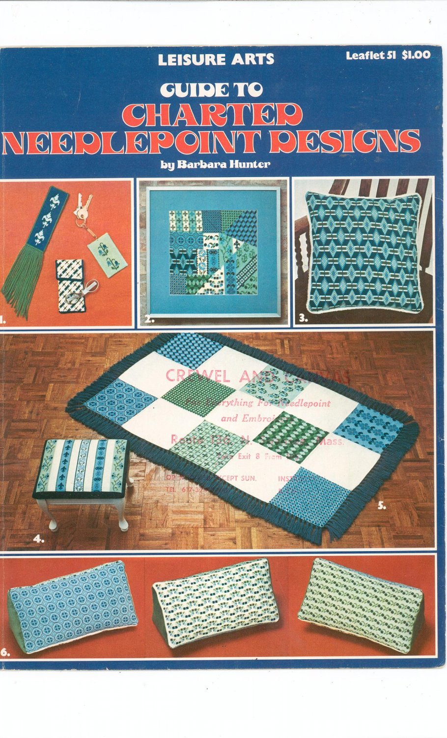 Guide To Charted Needlepoint Designs Barbara Hunter Needlepoint Leisure Arts 51