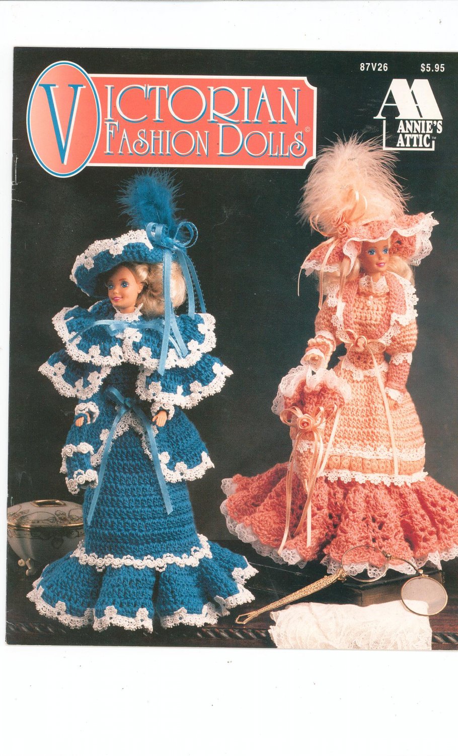 Victorian Fashion Dolls Knitting by Annies Attic 87V26