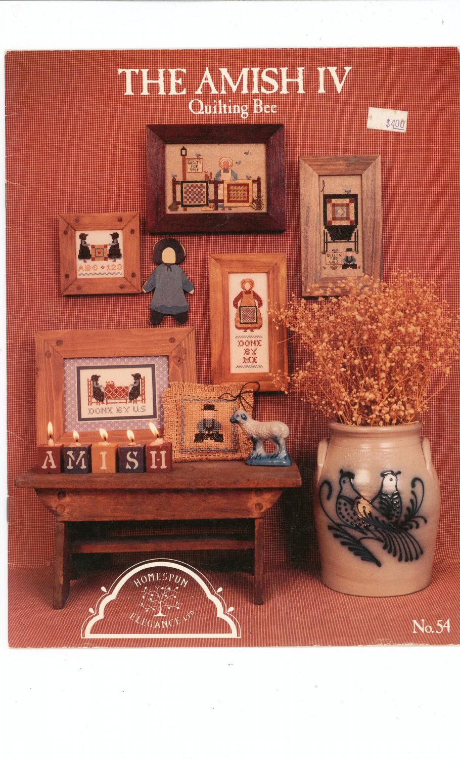 The Amish IV Quilting Bee by Homespun Elegance LTD. Number 54 Cross Stitch