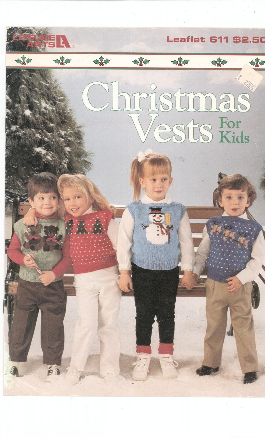 Christmas Vests For Kids Knitting Leisure Arts 611