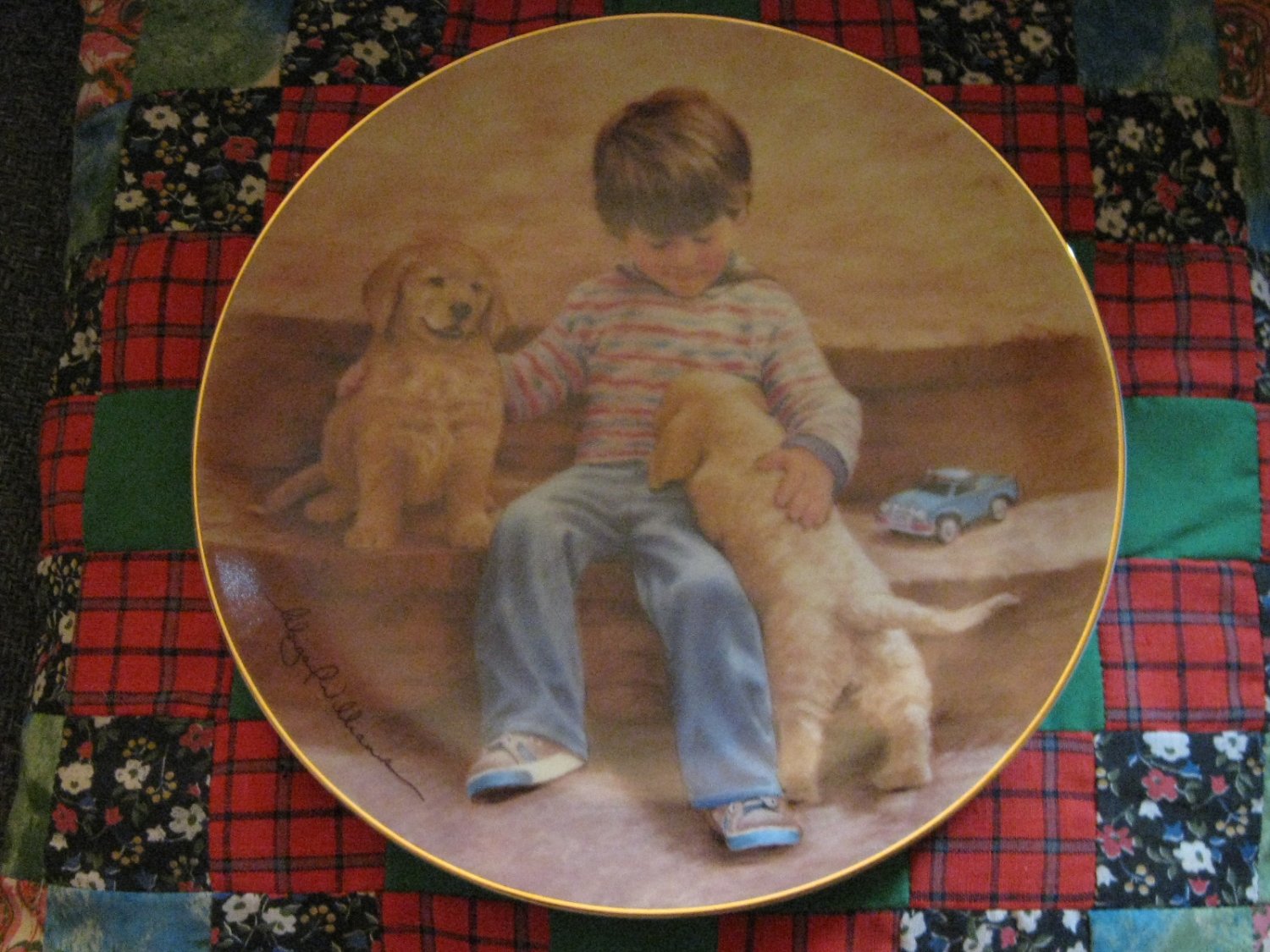 Best Buddies Collector Plate From The Magic Of Childhood Series Abbie Williams Hamilton 1985