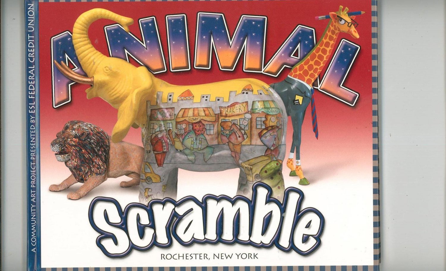 Community Art Project Animal Scramble New York 0971145962 Hard Cover