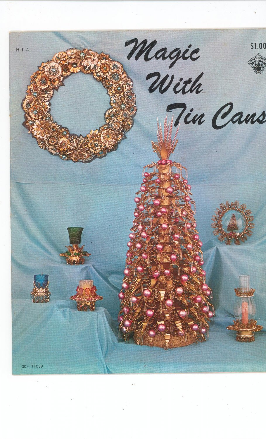 Vintage Magic With Tin Cans Craft Idea Book 1968 Craft Course Publishers H 114