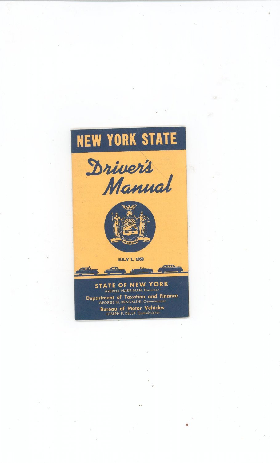 Vintage New York State Driver's Manual July 1 1958