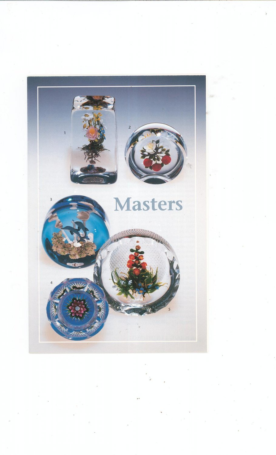 Masters Catalog / Brochure by L. H. Selman Ltd. Paperweights