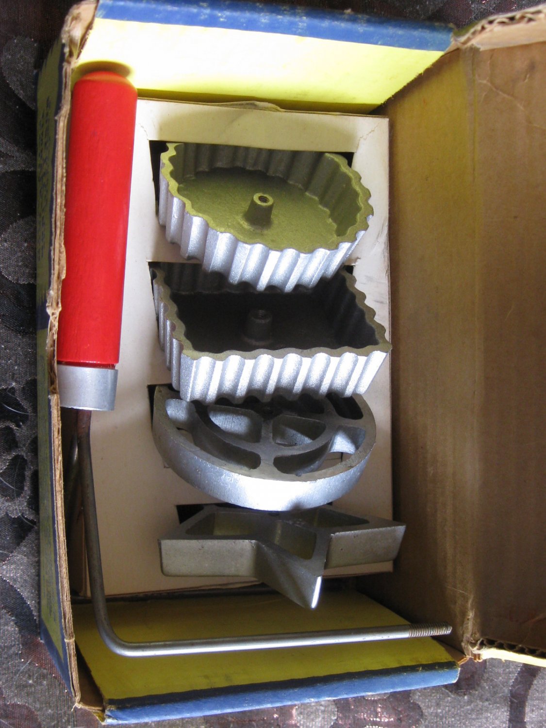 Vintage Double Dip Rosette & Timbale Iron Complete With Original Box And Recipes Northland
