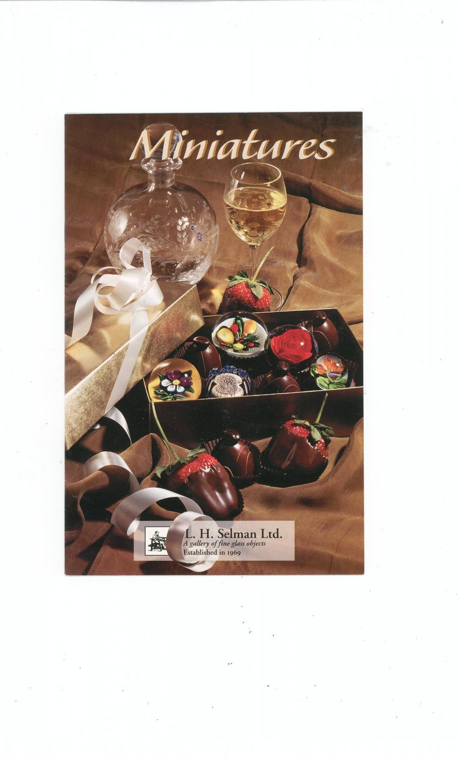 Minatures Catalog / Brochure by L. H. Selman Ltd. Paperweights