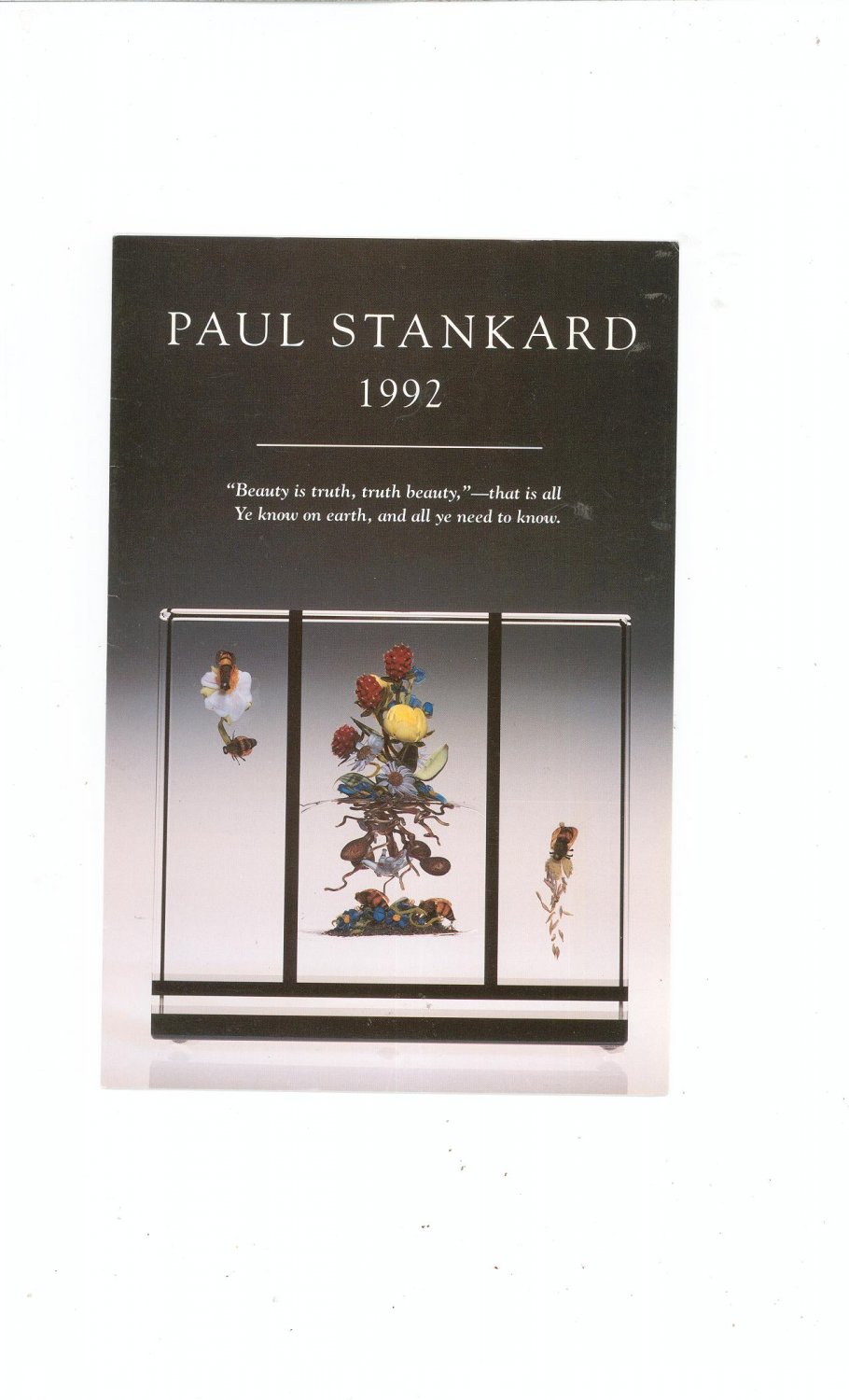Paul Stankard 1992 Catalog / Brochure by L. H. Selman Ltd. Paperweights