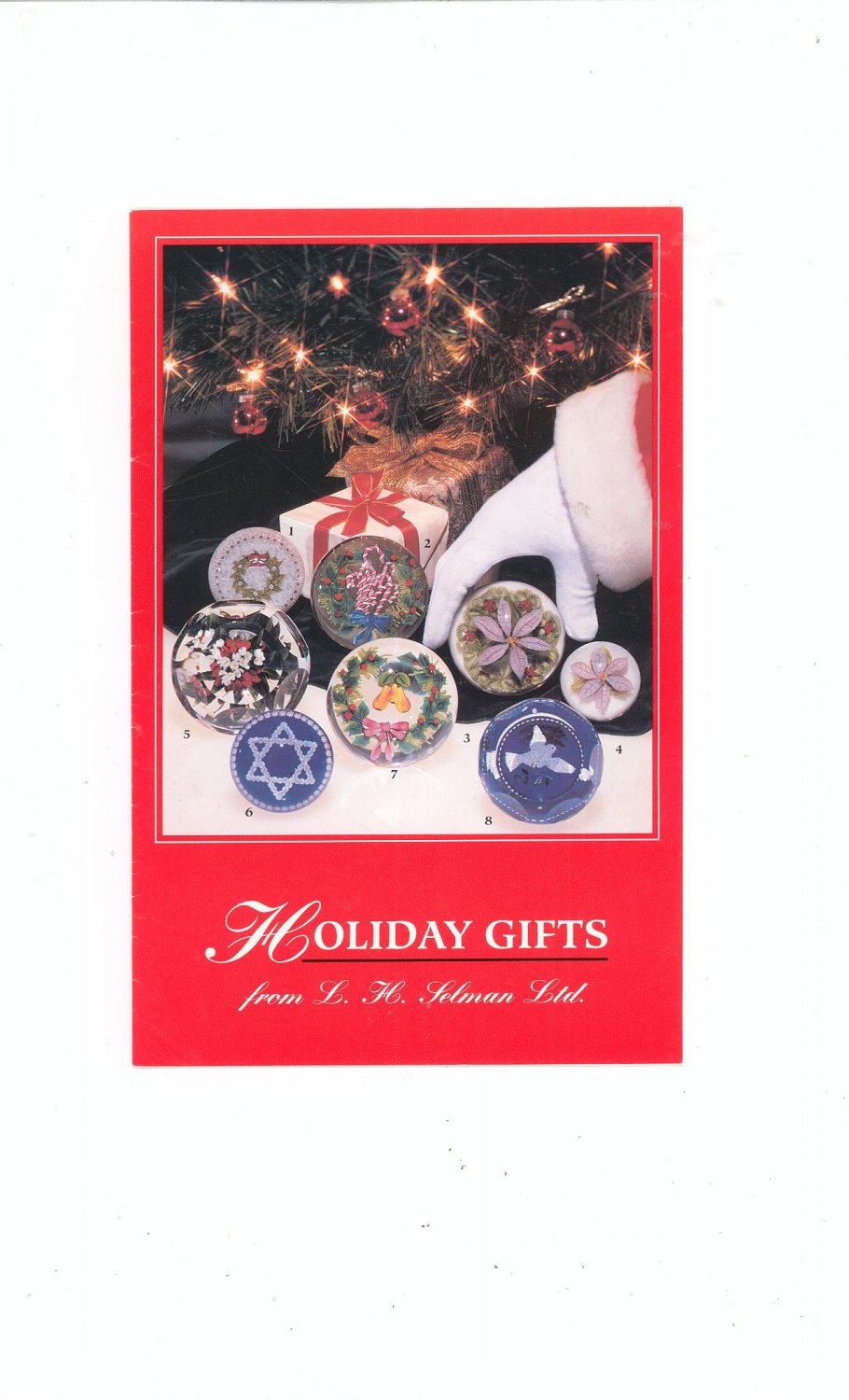 Holiday Gifts Catalog / Brochure by L. H. Selman Ltd. Paperweights