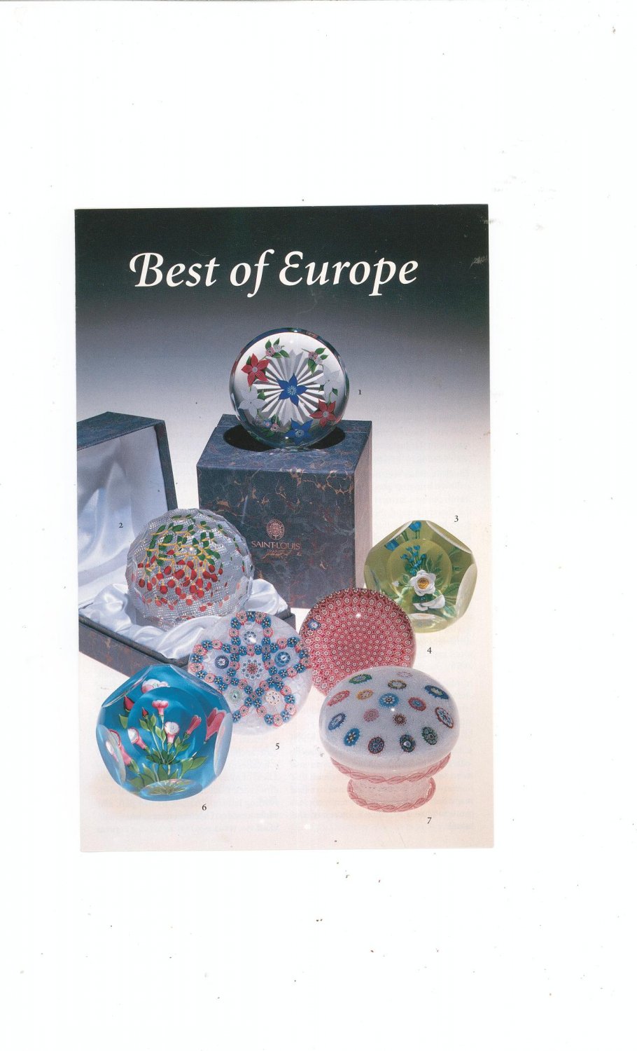 Best Of Europe Catalog / Brochure by L. H. Selman Ltd. Paperweights