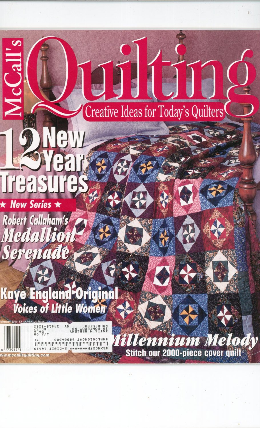 McCall's Quilting Magazine Back Issue February 2000