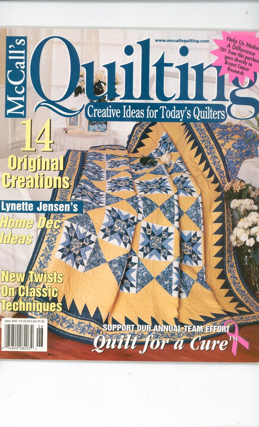 McCall's Quilting Magazine Back Issue June 2002