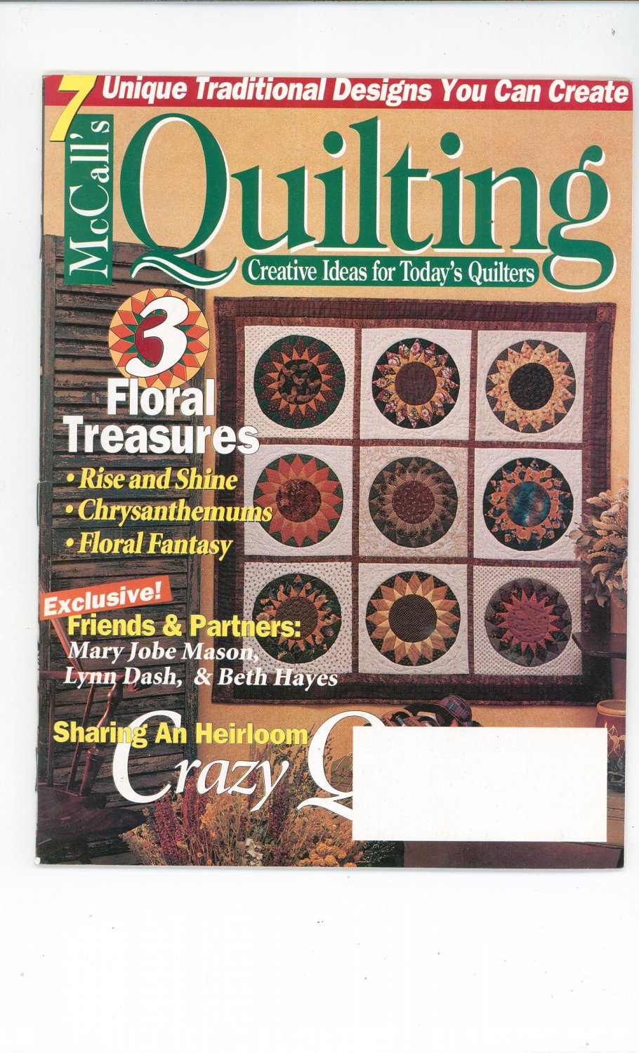 McCall's Quilting Magazine Back Issue October 1996