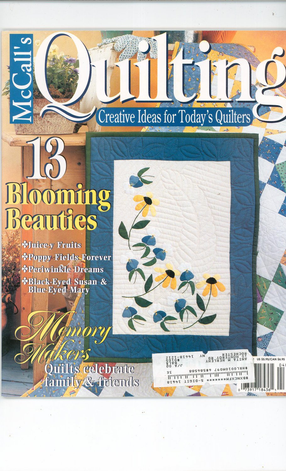 McCall's Quilting Magazine Back Issue April 1999