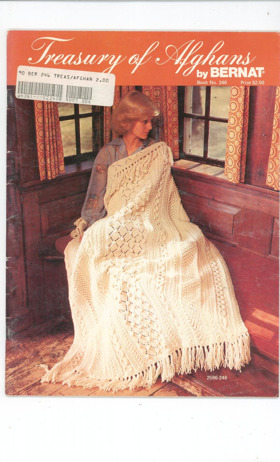 Vintage Bernat Treasury Of Afghans Book Number 246 1979