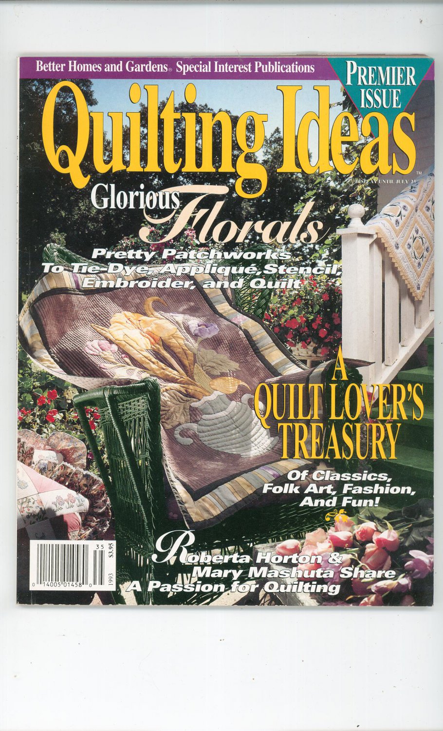 Quilting Ideas Premier Issue By Better Homes And Gardens Glorious Florals