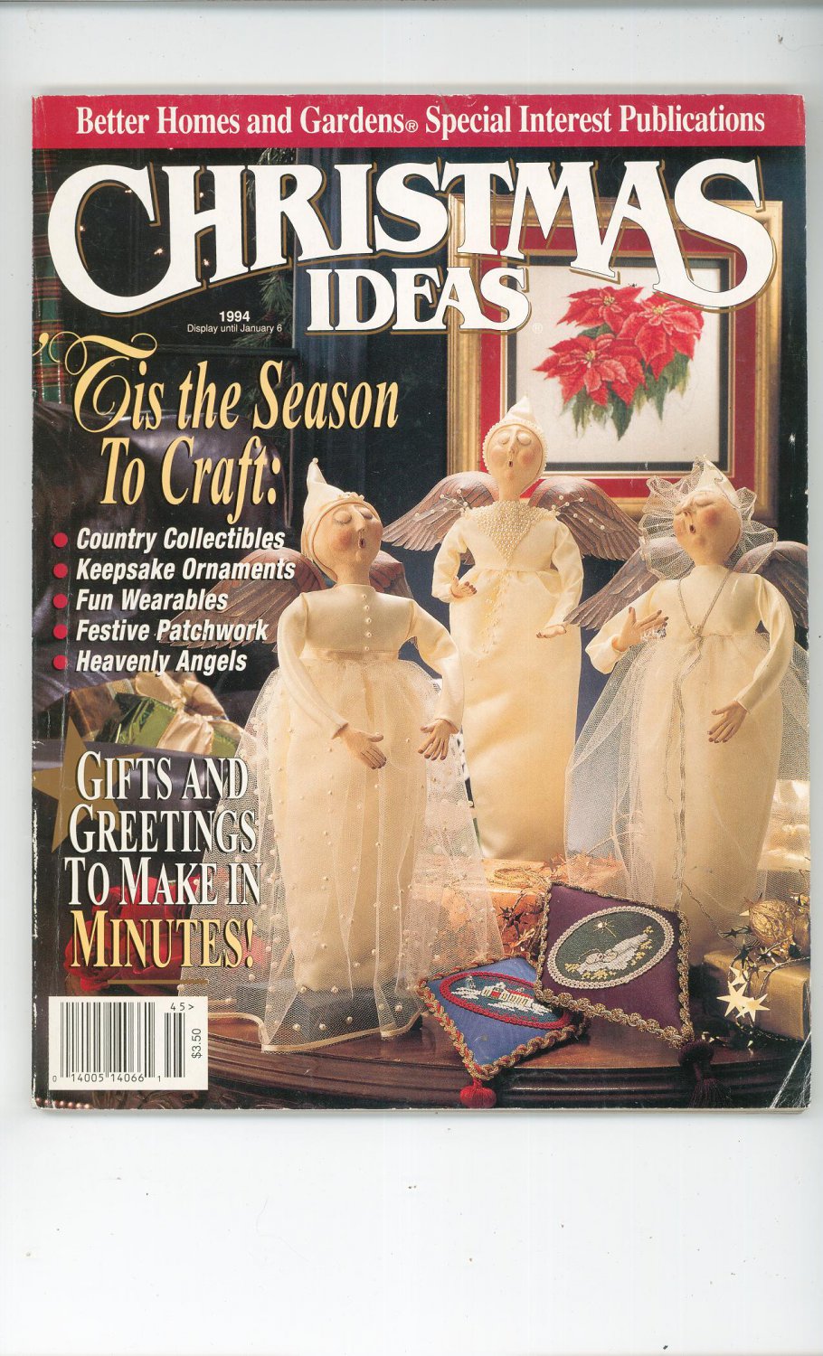 Christmas Ideas By Better Homes And Gardens 1994 Gifts And Greetings To Make In Minutes