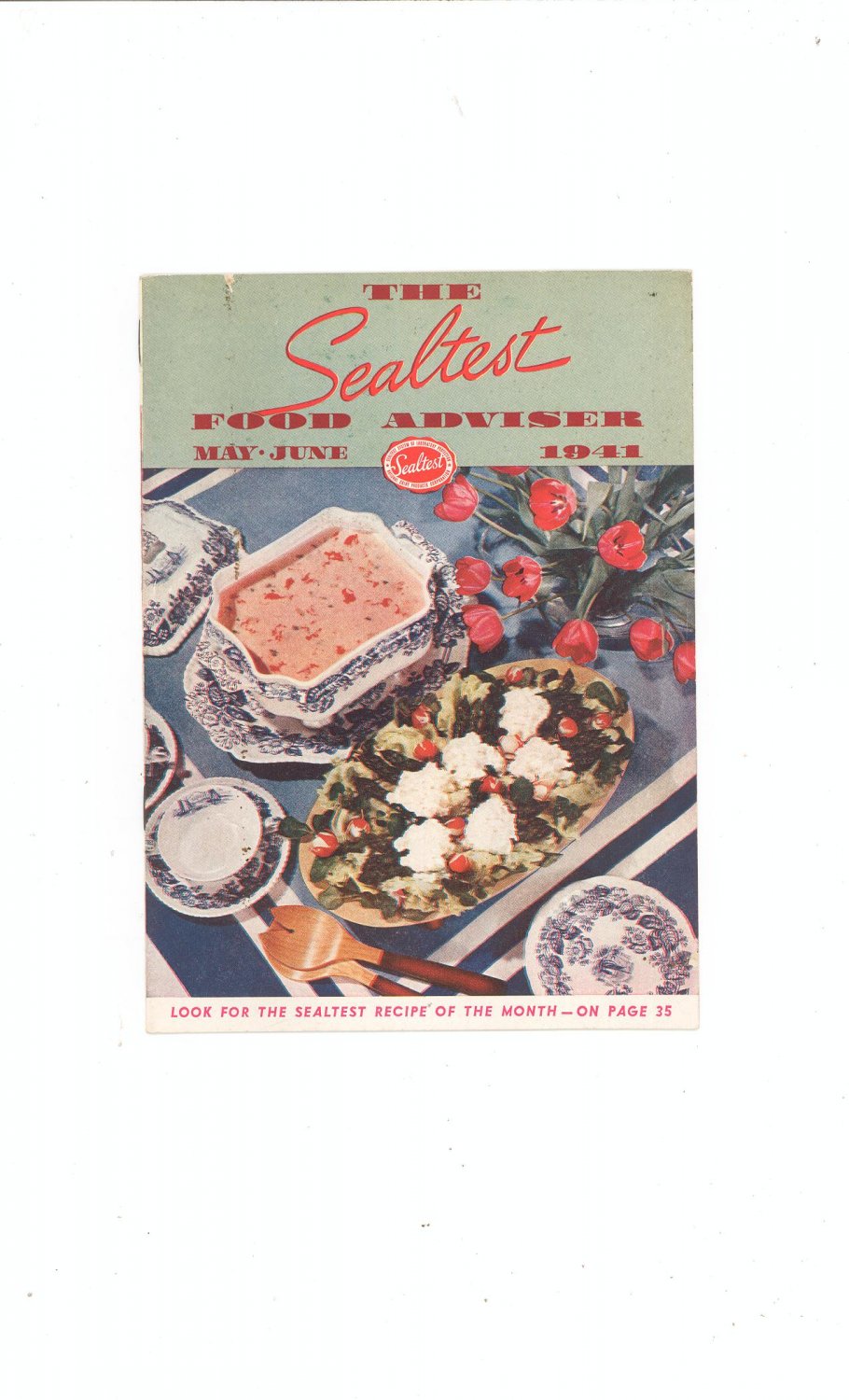 The Sealtest Food Adviser May June 1941 Cookbook Vintage