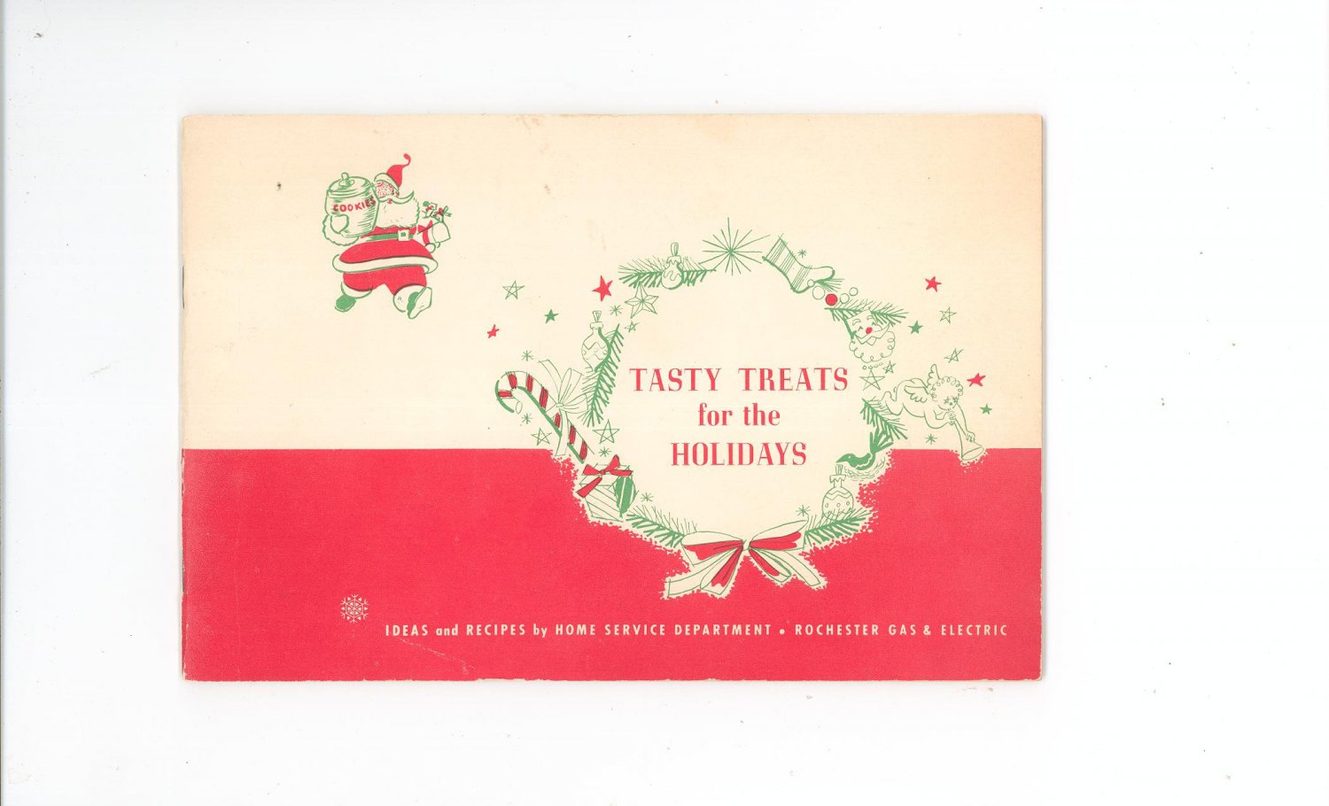 Tasty Treats For The Holidays Cookbook by Rochester Gas & Electric Company Vintage Regional New York