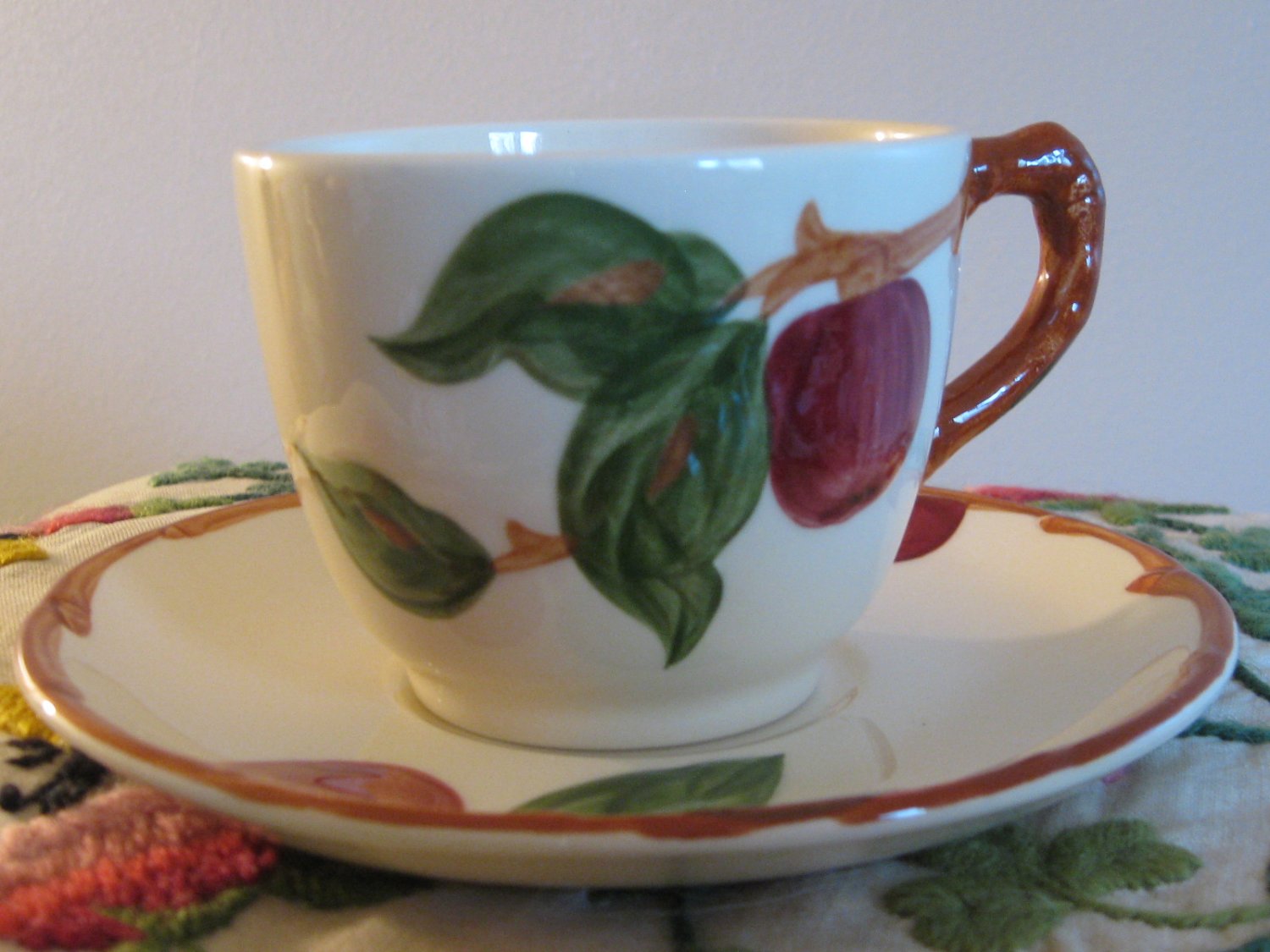 Franciscan Apple Cup & Saucer USA