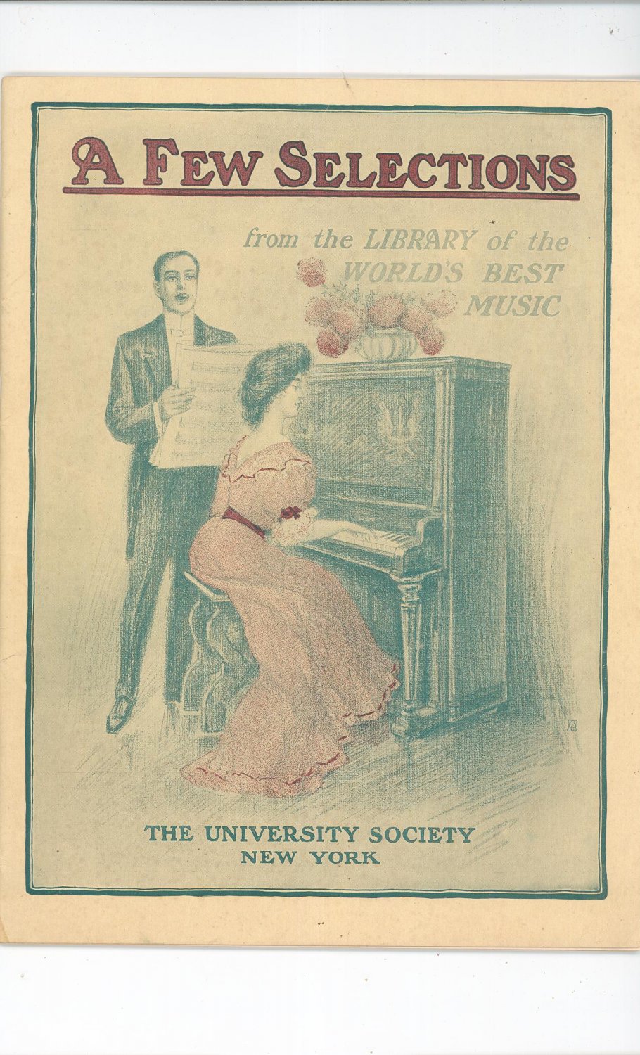 Vintage A Few Selections The University Society NY from Library World's Best Music