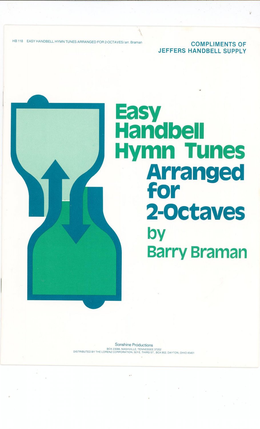 Easy Handbell Hymn Tunes By Barry Braman HB 118
