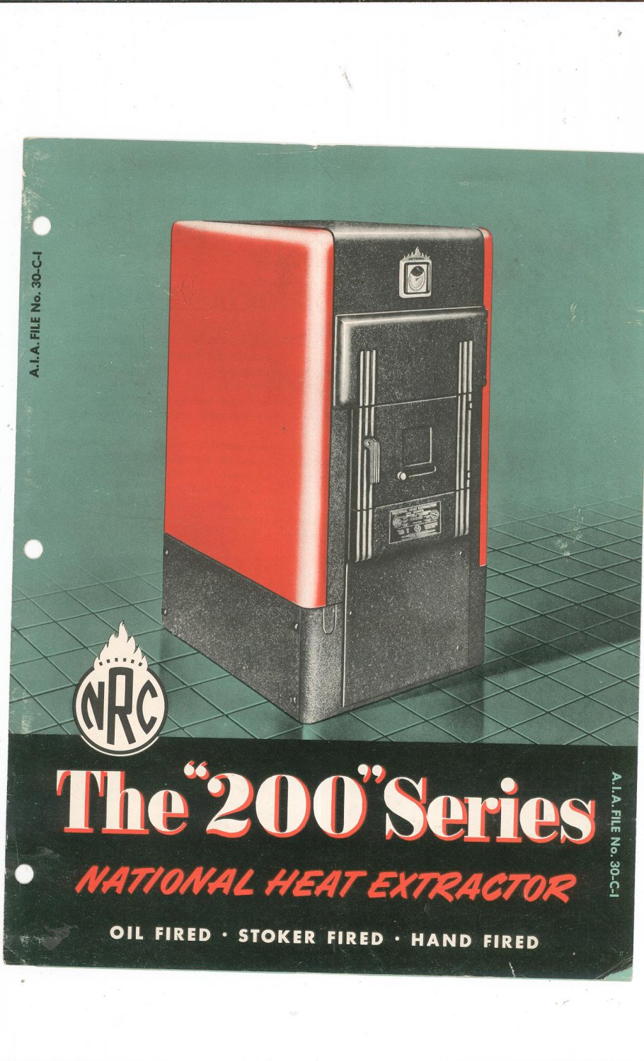 Vintage National Radiator Company 200 Series Heat Extractor Furnace