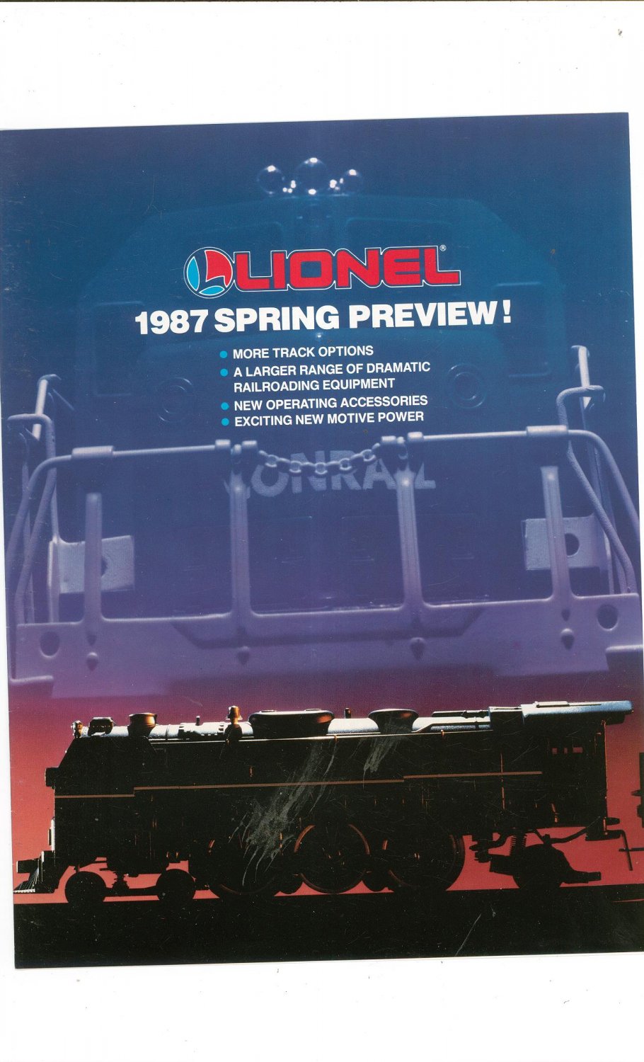 Vintage Lionel 1987 Spring Preview Trains Brochure 1987 Not PDF Free Shipping Offer
