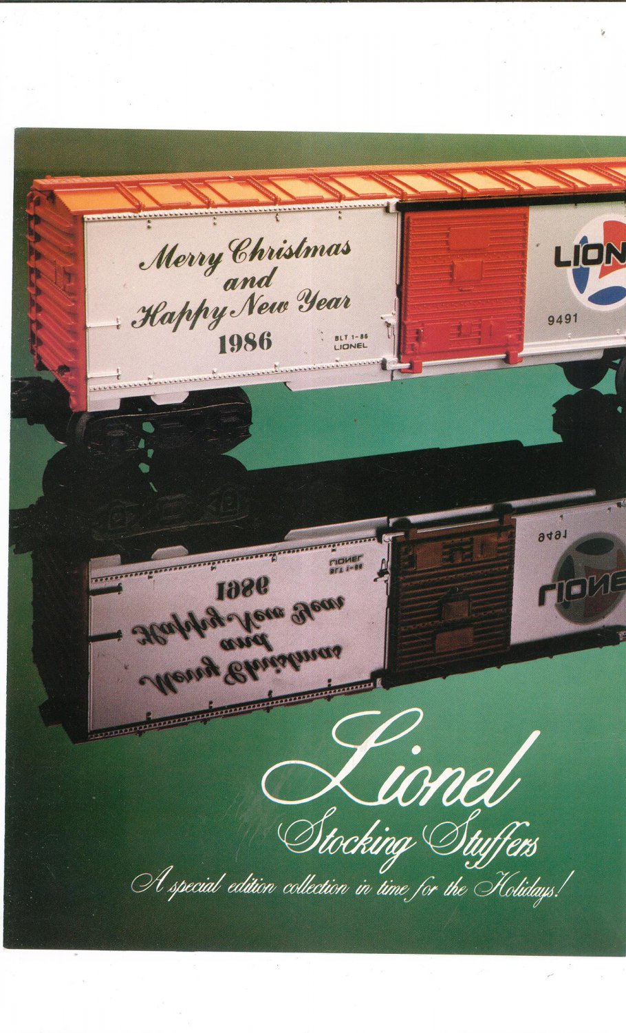 Vintage Lionel Stocking Stuffers Trains Brochure 1986 Not PDF Free Shipping Offer