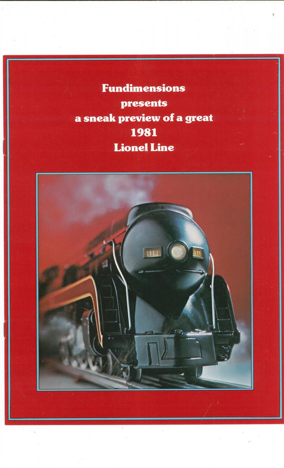 Vintag Sneak Preview Great 1981 Lionel Line Trains Brochure Not PDF Free Shipping Offer