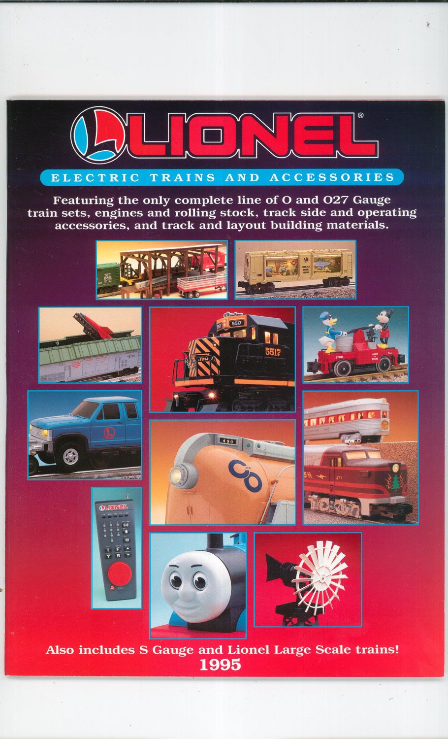 Lionel Electric Trains And Accessories Catalog 1995 Not PDF Free Shipping Offer