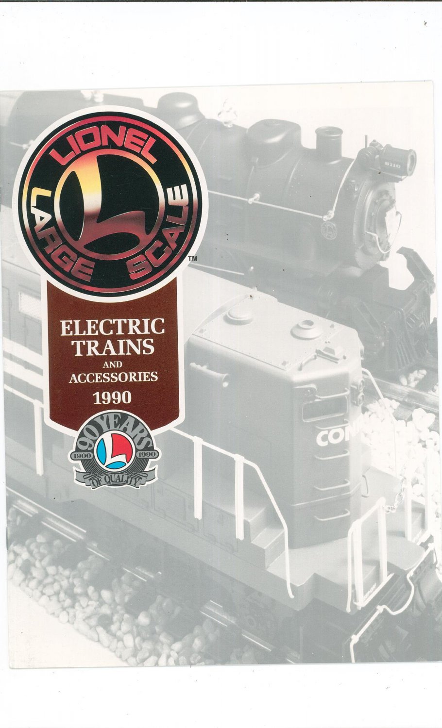 Lionel Large Scale Electric Trains & Accessories Catalog 1990 Not PDF Free Shipping Offer