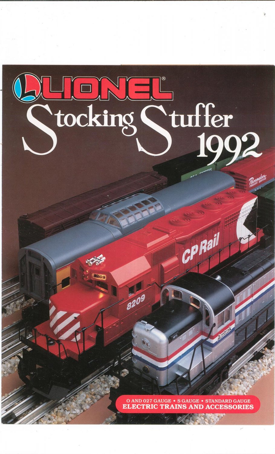Lionel 1992 Stocking Stuffers Brochure Not PDF Free Shipping Offer