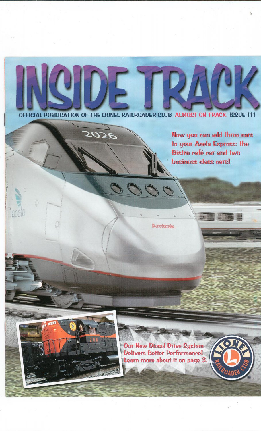 Lionel Railroader Club Inside Track Issue 111 Not PDF Train