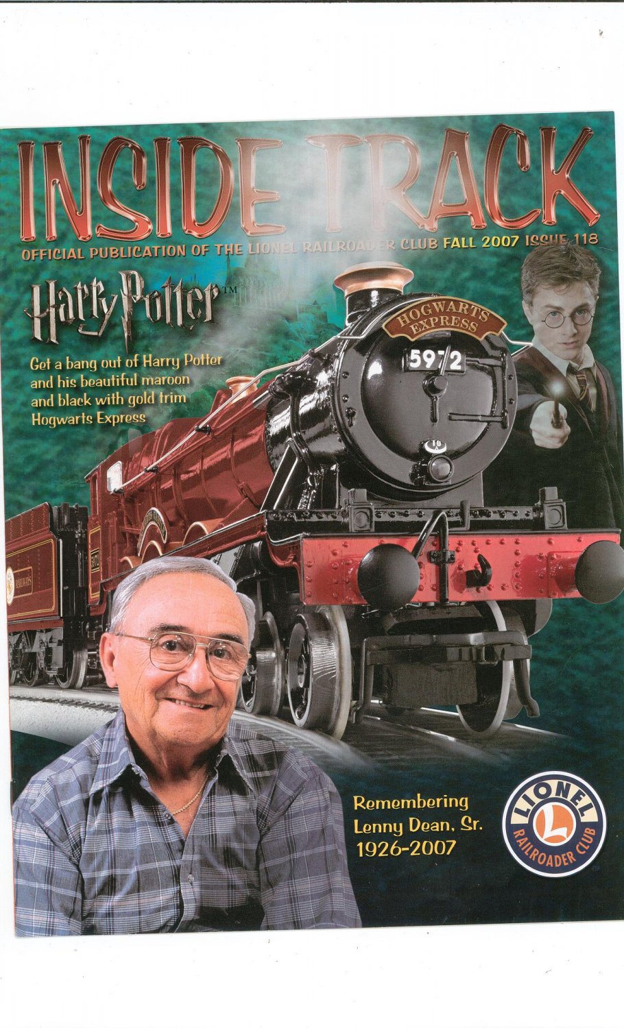 Lionel Railroader Club Inside Track Fall 2007 Issue 118 Not PDF Train