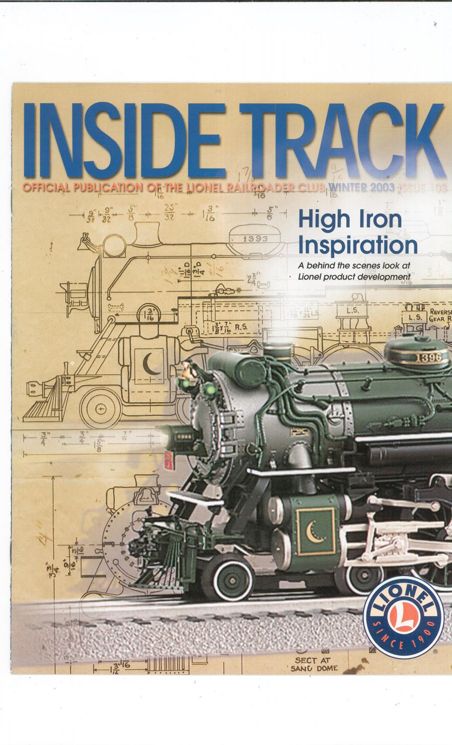 Lionel Railroader Club Inside Track Winter 2003 Issue 103 Not PDF Train