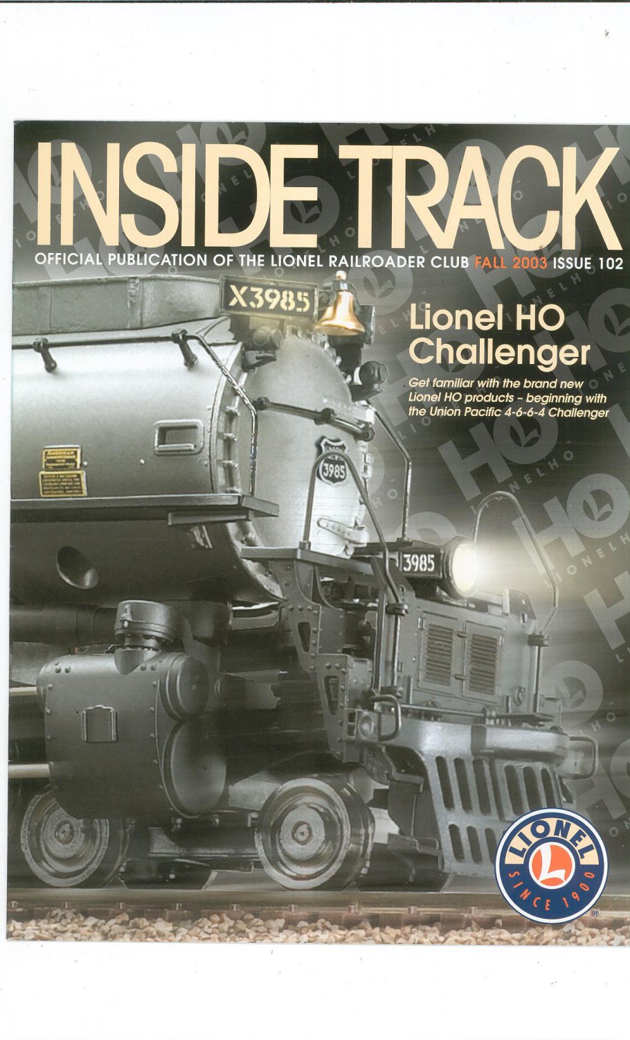 Lionel Railroader Club Inside Track Fall 2003 Issue 102 Not PDF Train